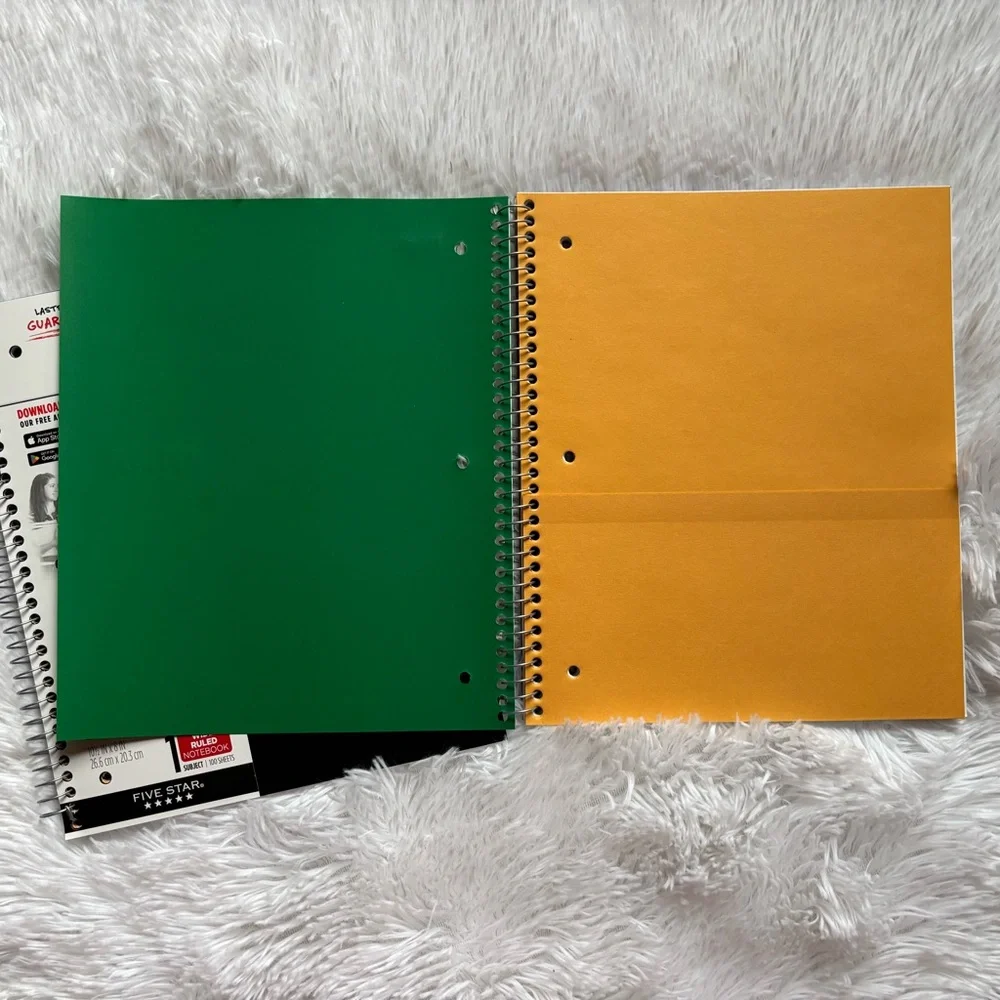 Five Star‎ Wide Ruled 1 Subject Notebooks Set of 2